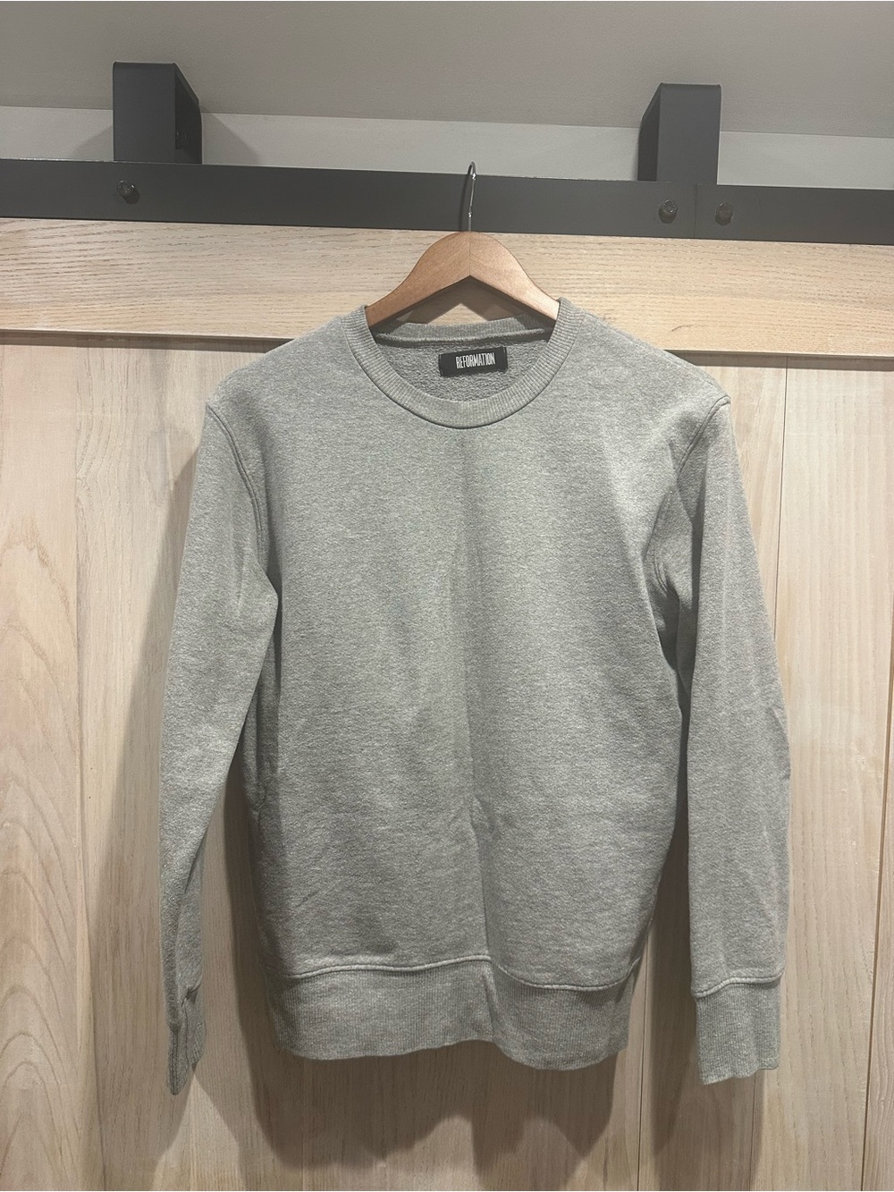Reformation Heather Gray Crewneck Sweatshirt